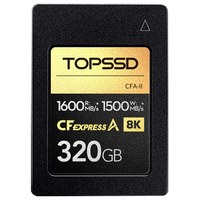 天硕(TOPSSD)CFE-A 储存卡 CFA卡高速读写CFexpressA卡 8K视频索尼相机卡内存卡存储卡 1600MB/s 320GB【送卡盒】 标配