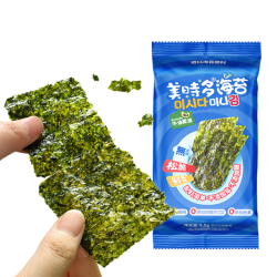 美时多 牛油果油味儿童海苔无添加盐宝宝零食海苔片寿司海苔拌饭碎4.5g