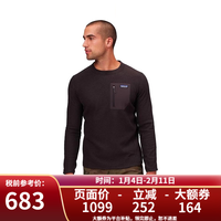 Patagonia 男R1 Air Crew速干休闲抓绒衣保暖长袖40235 BLK-黑色 L