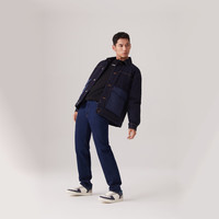 Levi's李维斯同款美式复古防寒保暖户外立领羽绒服牛仔外套 黑色 XL