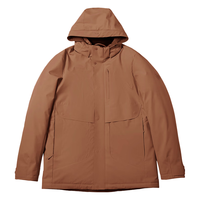 威可多(VICUTU)【领航家】羽绒服橙标三防保温商务鹅绒服VES23472105 摩卡色 185/100A