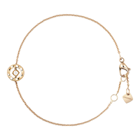 香奈儿（Chanel）【七夕情人节礼物】女士 手链 简约钻石18K金女士手链 简约菱格纹 18K金 玫瑰金色 J12368