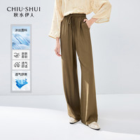 CHIU·SHUI/秋水伊人 松紧腰 女士休闲裤