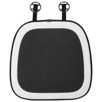 范爷家汽车坐垫四季通用前排椅垫车内透气座垫座椅套汽车用品车载屁垫子 黑白拼色坐垫-前排(单片)