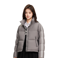 雪中飞 女士短款保暖立领羽绒服2025时尚短款休闲运动学院风羽绒服女