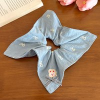 儿童方巾发圈蝴蝶结大肠发圈女童发饰扎马尾发绳女丸子头头饰