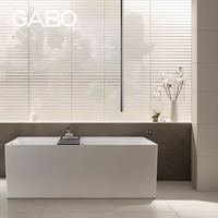 观博 304不锈钢一字型吊杆面盆龙头进口阀芯单把冷热水浴缸龙头18M013C 不锈钢拉丝本色18M013C-LS