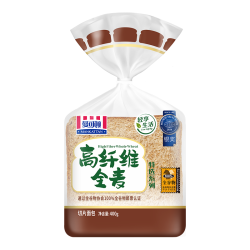 MANKATTAN 超醇吐司全麦切片面包 400g*2（特选高纤维全麦）