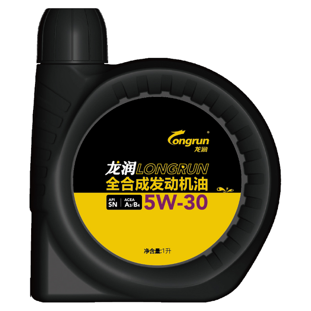 龙润 全合成汽油机油润滑油 5W-30 SN级 1L 汽车用品