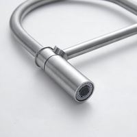 弗兰卡 水龙头 304不锈钢厨房龙头弹簧高抛带花洒抽取式龙头 不锈钢拉丝CT195S