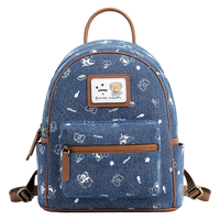 爱路喜双肩包2025联名可爱百搭小背包时尚牛仔大容量包包女