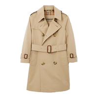 BURBERRY 【棉制经典双排扣】女童春秋款嘎巴甸Trench风衣