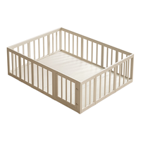 CREAMHAUS【套装】韩国奶酪屋进口植物基皮爬行垫ixpe婴儿爬爬垫+进口围栏 奶酪色 2