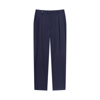 京东京造西裤男商务隐汗渍凉感25春夏季直筒裤休闲裤子男 藏青色 33