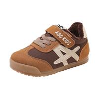 ABC KIDS童鞋儿童宝宝鞋2026冬季加绒男女童运动鞋小童软底鞋【五折】 棕色（加绒） 22 内长约13.5cm