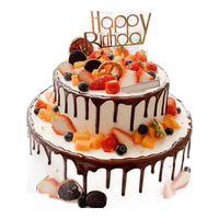 麦巧园 10+6 双层水果蛋糕 送兄弟 蛋糕 同城配送