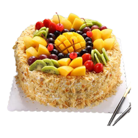 麦巧园新鲜蛋糕全国同城配老人长辈朋友聚会当天日达到