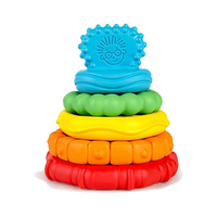 Bright starts【美国kids2】软胶积木 可啃咬婴幼儿洗澡玩具 宝宝启蒙早教 数字积木+叠叠乐