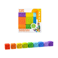 Bright starts【美国kids2】软胶积木 可啃咬婴幼儿洗澡玩具 宝宝启蒙早教 彩色数字套装