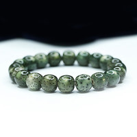 彩荷 海南星月菩提手串 原生态青花瓷石玉料手链 佛珠 桶珠 11*10mm