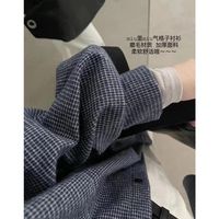 法式风格复古格子衬衫2025春夏设计感小众衬衣宽松叠穿长袖上衣