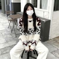 RPIN温柔系软糯韩系毛衣女秋冬复古慵懒风宽松显瘦针织衫毛衣