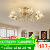 大观园 DGY）大观园客厅吸顶灯法式轻奢水晶灯现代简约高端客厅主灯灯具413O