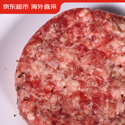 京东超市 海外直采谷饲牛肉饼1.2kg（10片装）