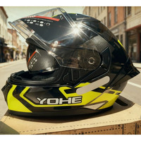 永恒 头盔双镜片保暖全盔摩托车头盔四季头盔越野车头盔男