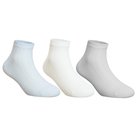 爱慕儿童爱慕儿童袜子三件包柔软高弹舒适男女孩网眼短袜三件包 男网眼(粘纤+氨纶)-素色 7-10岁 22(脚长20-22cm)