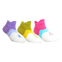 爱慕儿童爱慕儿童袜子三件包柔软高弹舒适男女孩网眼短袜三件包 女(平纹浅口)-水果 4-6岁 18(脚长16-18cm)