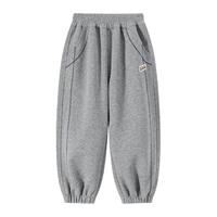 小象汉姆男童运动裤秋冬款儿童冬装加绒裤子宽松2025男孩大童