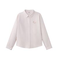 茵曼 简约通勤绣花长袖衬衫女2025秋冬款时尚百搭叠穿灯芯绒衬衣