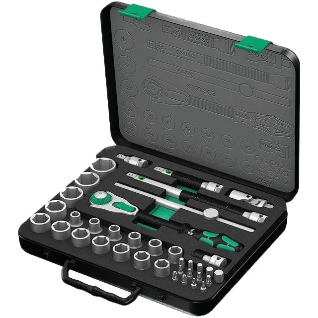 Wera 德国维拉 8100系列 05003645001 棘轮扳手套装 37件套