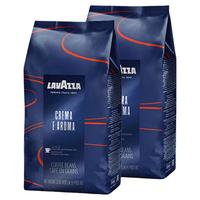 LAVAZZA拉瓦萨CREMAEAROMA意式浓缩中度烘焙咖啡豆1kg*2