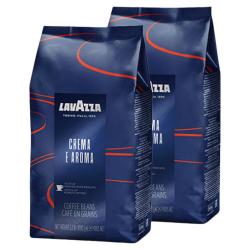 拉瓦萨 CREMAEAROMA意式浓缩中度烘焙咖啡豆1kg*2