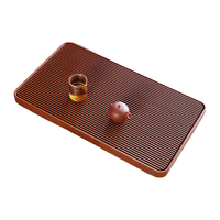 悟土 德国电木茶盘32支家用高端茶台整块排水茶具托盘黄料50*30cm 50*30cm单茶盘