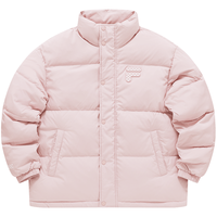 FILA FUSION斐乐潮牌款羽绒服时尚宽松立领男女装上衣 赤粉色-PK 180/100A/XL