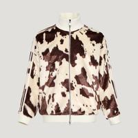 adidas Original阿迪三叶草男子PRINT TT人造毛绒外套KU9405