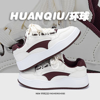 环球 厚底增高小白鞋男春季百搭男鞋2026新款男士复古运动休闲板鞋