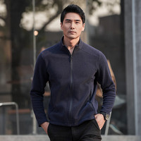 龙牙 隐之炽松Polartec轻暖透气抓绒夹克冬季保暖通勤立领商务 深渊蓝 S 170/92A