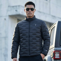 龙牙 二代隐秋轻量便携立领羽绒服加强版保暖通勤休闲羽绒外套 极夜黑（立领） M 175/96A 重135-155斤