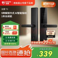 龙霆 智能门锁电子锁指纹锁密码锁执手款防盗把手门锁T3