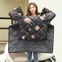 冬季摩托车防雨防寒挡风被 【加绒加厚】长颈鹿款