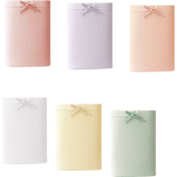 浪莎女士内裤女纯棉10A抑菌裆舒适透气中腰大码少女三角裤短裤头6条装 混色 【10A抑菌裆】 6条 L