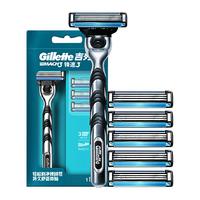 Gillette 吉列 锋速3经典手动剃须刀 1刀架+6刀头