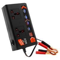 车载逆变器12v24v转220v大功率智能电源转换充电轿车摩托电瓶通用