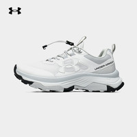 安德玛户外越野跑鞋男女款2025秋季防滑耐磨透气运动徒步鞋男 浅灰白 38