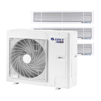 GREE 格力 雅居系列 GMV-H100WL/F 中央空调 一拖三 4匹