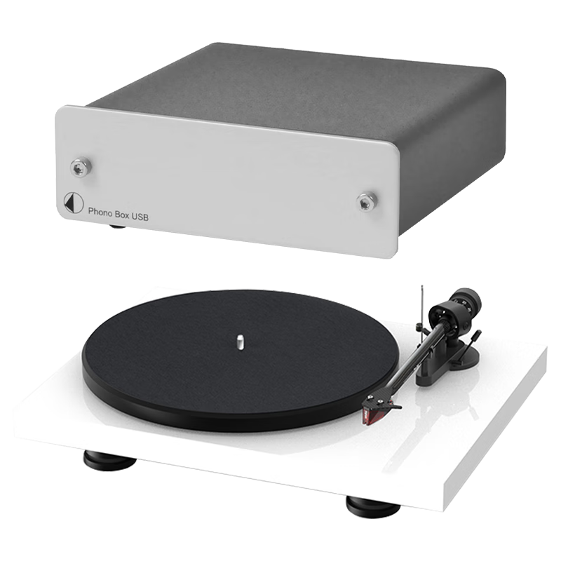  宝碟 HiFi 黑胶唱片机套装+Phono Box DC  磨砂黑